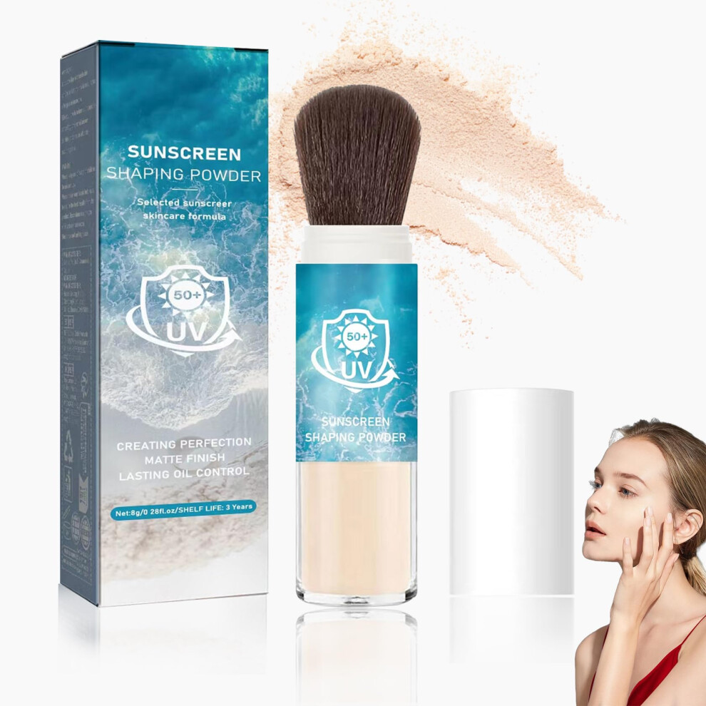 Mineral Sunscreen Powder SPF 50 Setting Powder for Face, Translucent Oil Control Matte Finish