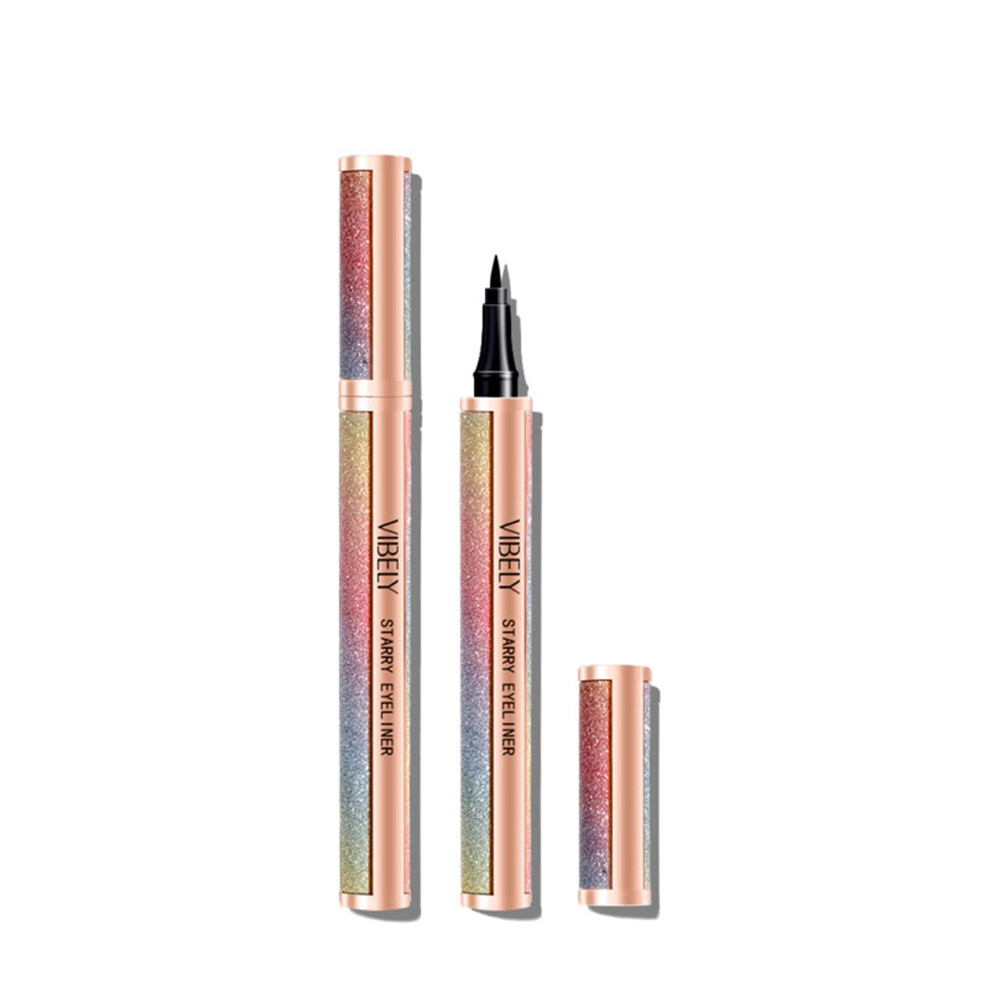 Black Liquid Eyeliner Waterproof Long Lasting Smudgeproof Quick Drying Precision Tip Pen For Women