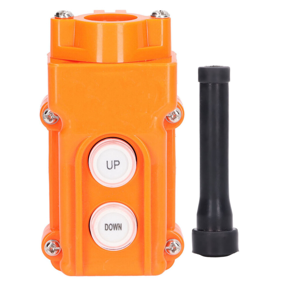 Ideal Pendant Control Station Crane Push Button Switch Rain Proof Up Down Hoist Control Momentary Operation Abs Plastic Shell Impact Resistance 9357860222518
