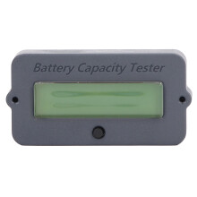 Digital voltmeter kompatibel med litiumbatteri, LCD-skärm, batterikapacitetsmonitor, effektmätare med blå bakgrundsbelysning, justerbar