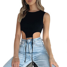 Women's Cropped Wide Leg Jeans, Frayed Baggy Stretchy Fabric High Waisted Raw Hem Design, Gothic Punk Style Casual Jogger Denim Pants
