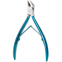 Professional Cuticle Nipper and Toenail Clipper with Precision Curved Blade and Ergonomic Green Handle