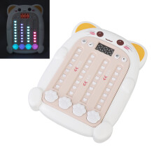 Kinder-Rhythmus-Spielmaschine Handgehaltenes Puzzle mit verstellbarer Geschwindigkeit, 15x11cm, Weiß