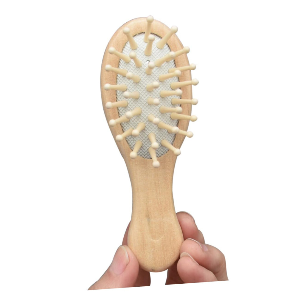 BIUDECO Wooden Detangling Hair Brush with Massage Bristles and RubberCushioned Comfort Comb Set