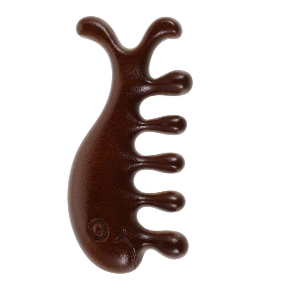 Unisex Wooden Hair Comb For Women, Sandalwood Scalp Massage Comb With Ergonomic Design And Antistatic Detangling