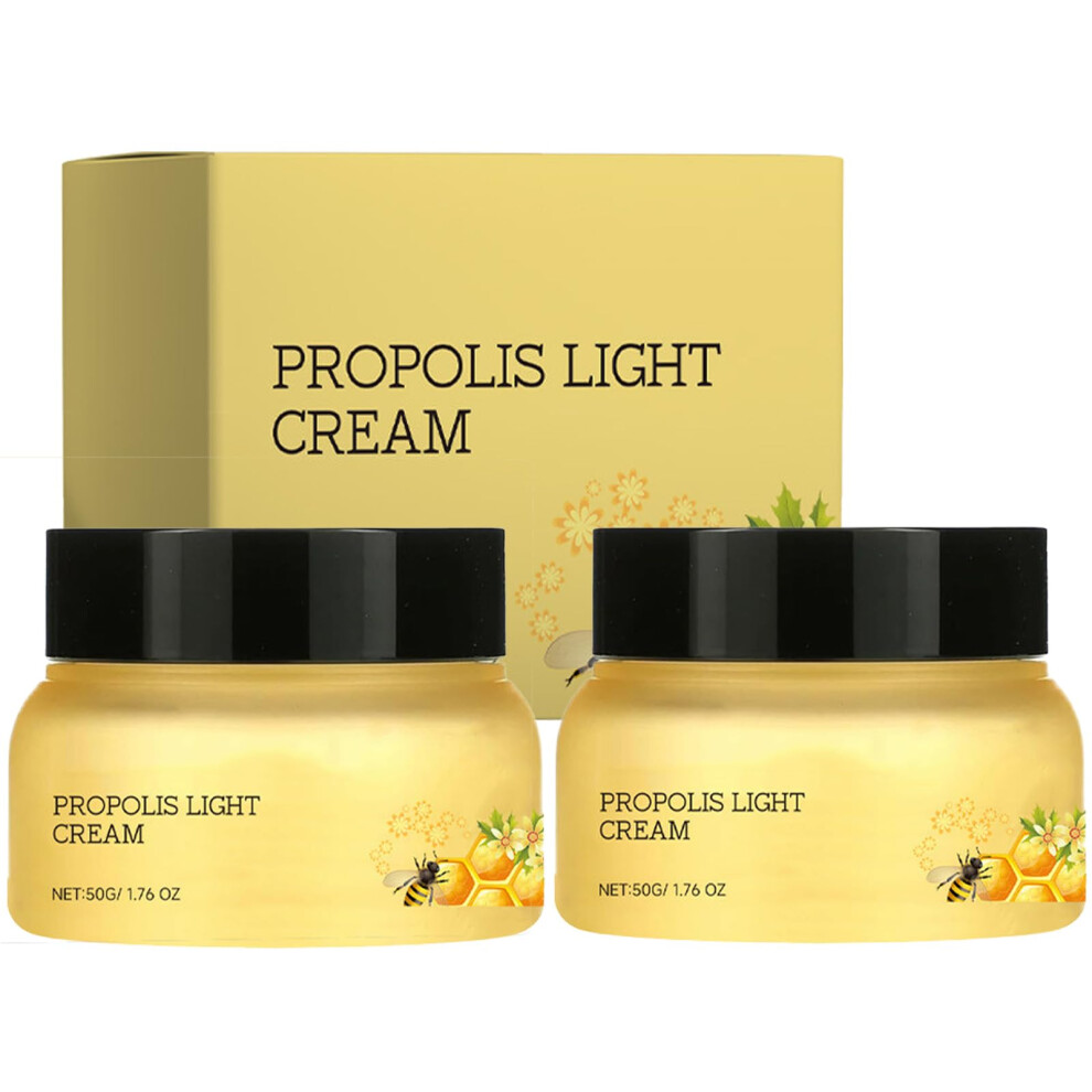 Cream Royal Jelly Face 2Pc Anti Aging Moisturizer With Propolis Honey For Women Lift Firm Hydrate