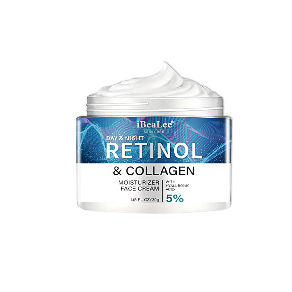 Cream Retinol Face With Collagen, Antiaging Firming Moisturizer For Face And Neck, 1.05 Fl Oz