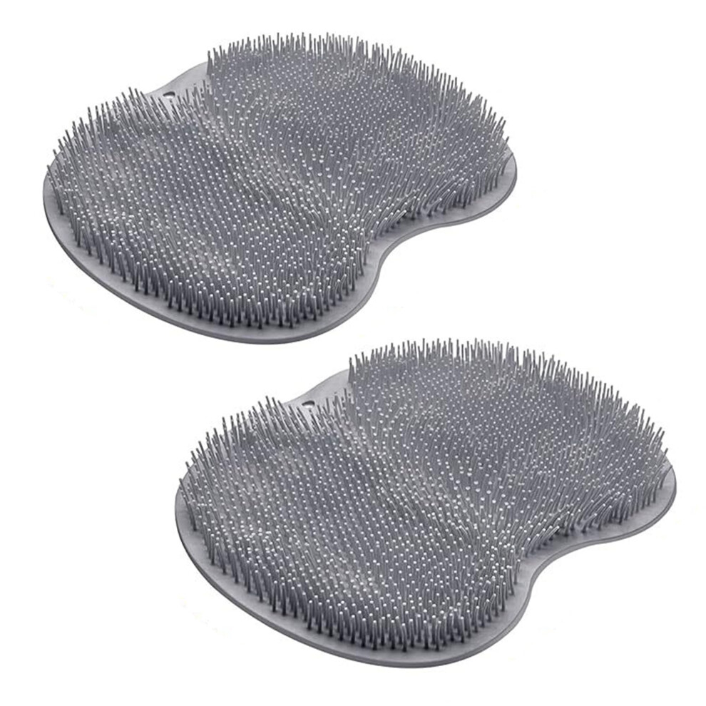 Shower Foot Scrubber with Deep Cleaning Bristles, NonSlip Large Pad for Dead Skin Removal and Massage