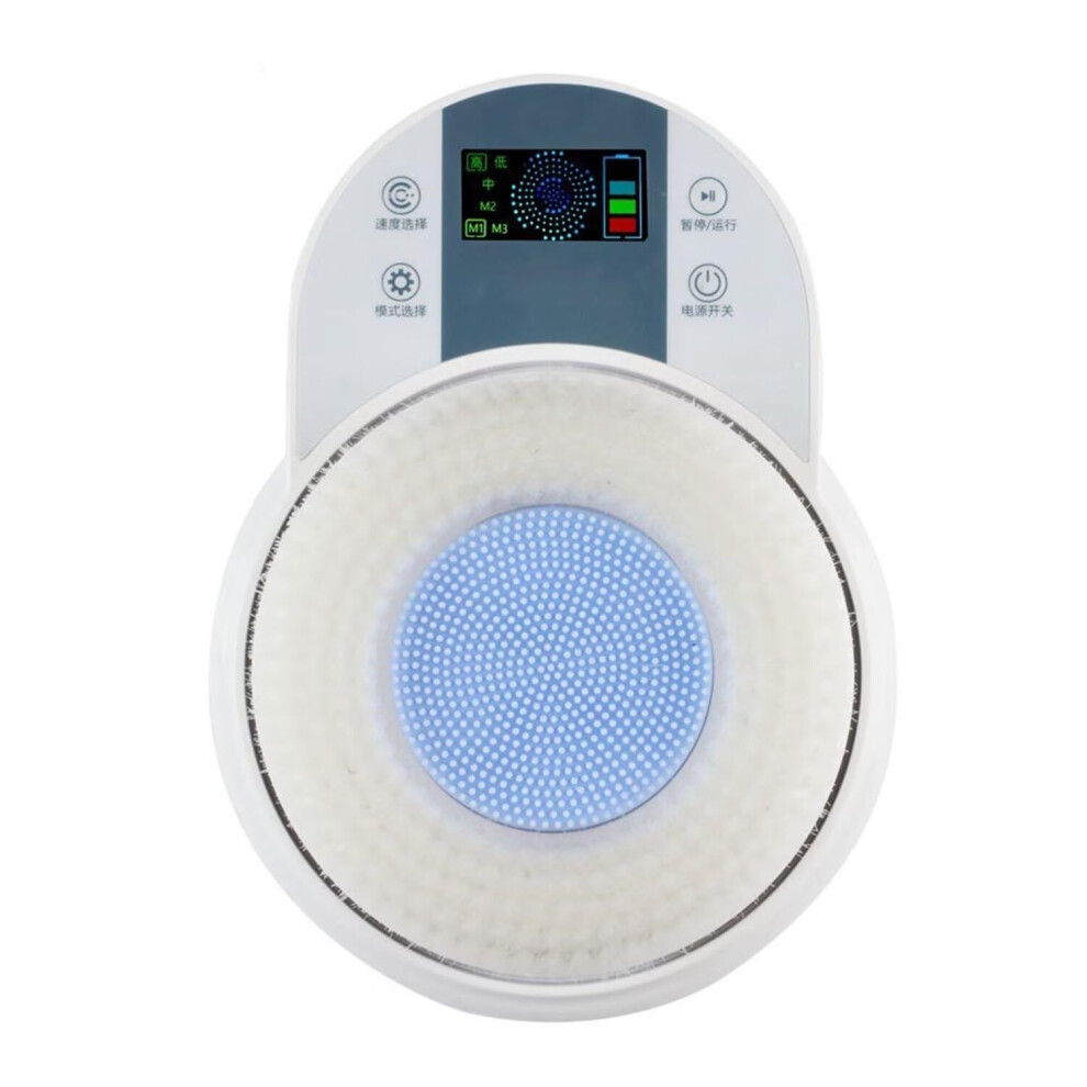 Electric Back Scrubber 360 Automatic Rotation Wall Mounted Shower Brush with Dual Modes for Deep Cleansing