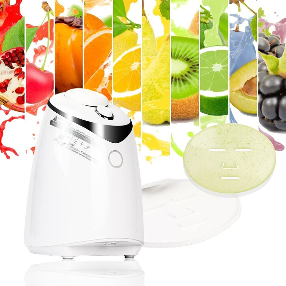 Automatic DIY Face Mask Maker with 24 Collagen Pills for Home Fruit and Vegetable Hydrogel Sheets