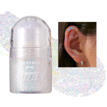 Rainbow RollOn Holographic Body Glitter Gel for Face Hair Festival Mermaid Makeup