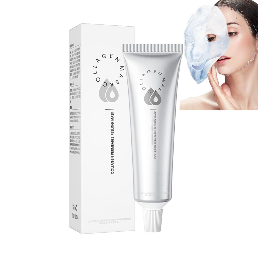 Collagen Peel Off Mask Anti Aging Hydrating Firming Facial Mask for Deep Cleansing and Pore Refinement