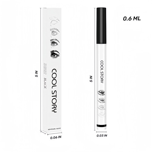 Waterproof 3D Microblading Eyebrow Pencil with 4Tip Precision, LongLasting Natural Brown 1