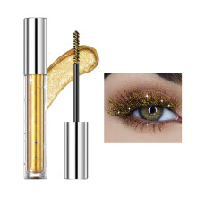 Glitter Mascara Gold Waterproof Long Lasting Volumizing Lengthening for Party Cosplay 02#