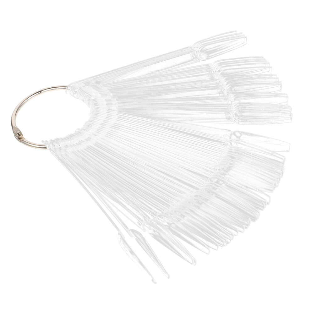 100pcs Nail Color Display Sticks Transparent Swatch Tips for Accurate Color and Salon Practice
