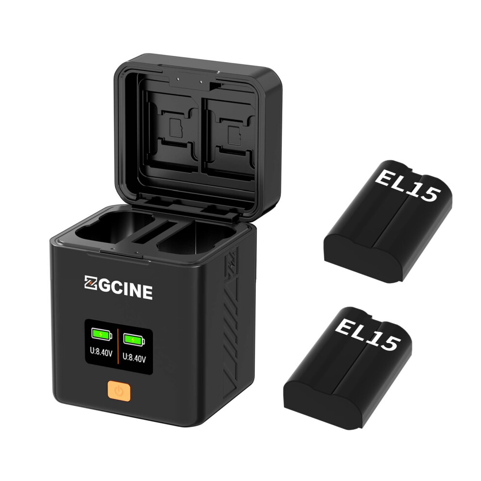 Usbc Pd Dual Camera Battery Charger For Enel15 With Fast Dual Charging 9455672032131