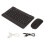 Wireless 10in Black Dual Mode 2.4G Bluetooth Rechargeable Keyboard Mouse Combo 1