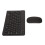 Wireless 10in Black Dual Mode 2.4G Bluetooth Rechargeable Keyboard Mouse Combo 15