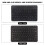 Wireless 10in Black Dual Mode 2.4G Bluetooth Rechargeable Keyboard Mouse Combo 13