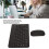 Wireless 10in Black Dual Mode 2.4G Bluetooth Rechargeable Keyboard Mouse Combo 6