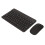 Wireless 10in Black Dual Mode 2.4G Bluetooth Rechargeable Keyboard Mouse Combo 16