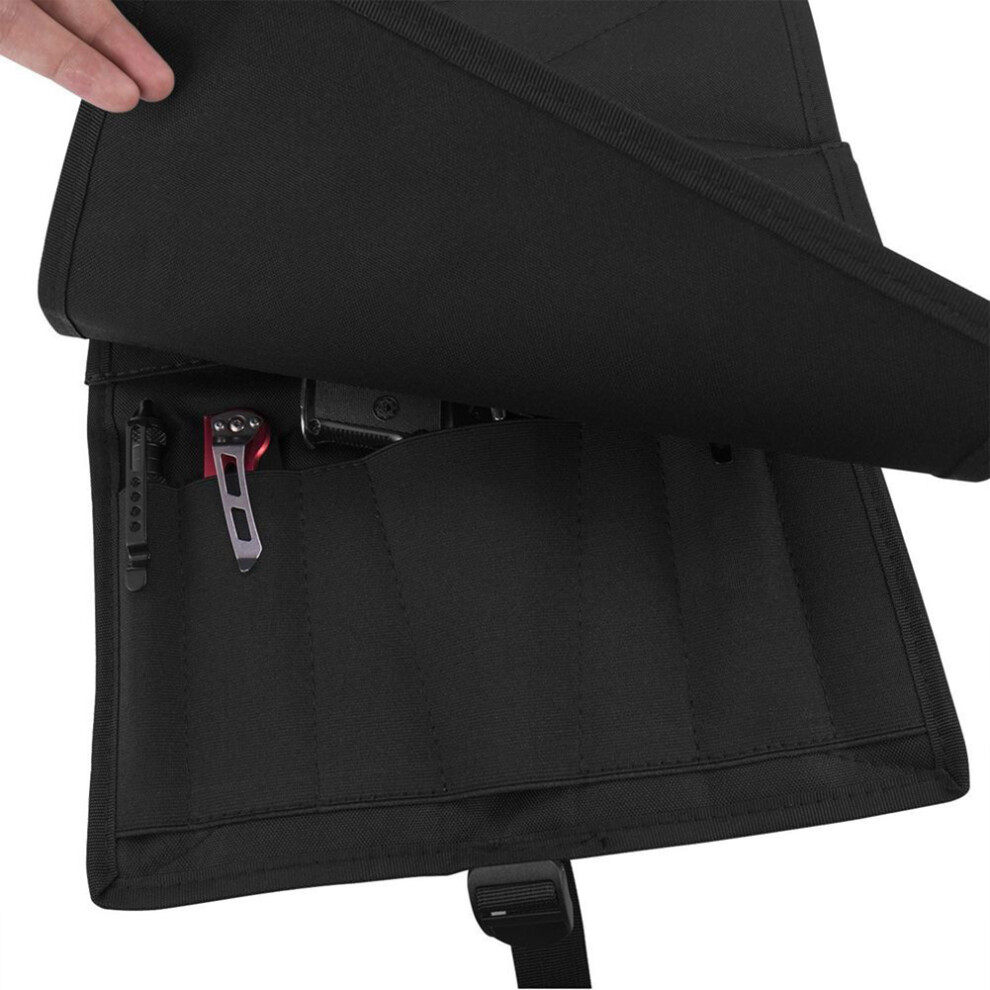Under Seat Concealment Holster With Spare Pouch For Car Office Seat 4961390126724