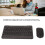 Wireless 10in Black Dual Mode 2.4G Bluetooth Rechargeable Keyboard Mouse Combo 7