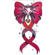 Temporary Tattoos for Women 6 Sheets Waterproof Red Bow Star Moon Realistic Body Art