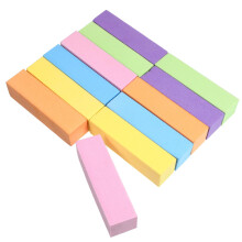 Nail Buffer Block 12 Pcs Medium Grit 4Sided Nail File for Acrylic and Natural Nails Salon and Home Use (6 Colors)