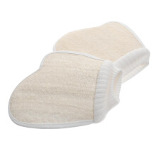 Exfoliating Loofah Gloves 2PCS for Shower Body and Foot Care with Gentle Skin Exfoliation