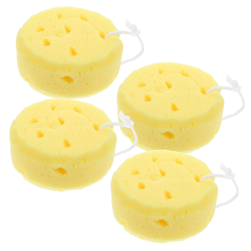 Bath Sponge Set with Honeycomb Body Scrubber for Gentle Skin Cleansing and Rich Foam