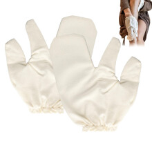2 Pcs Raw Silk Exfoliating Gloves for Women, Deep Cleansing and Gentle Massage in Shower