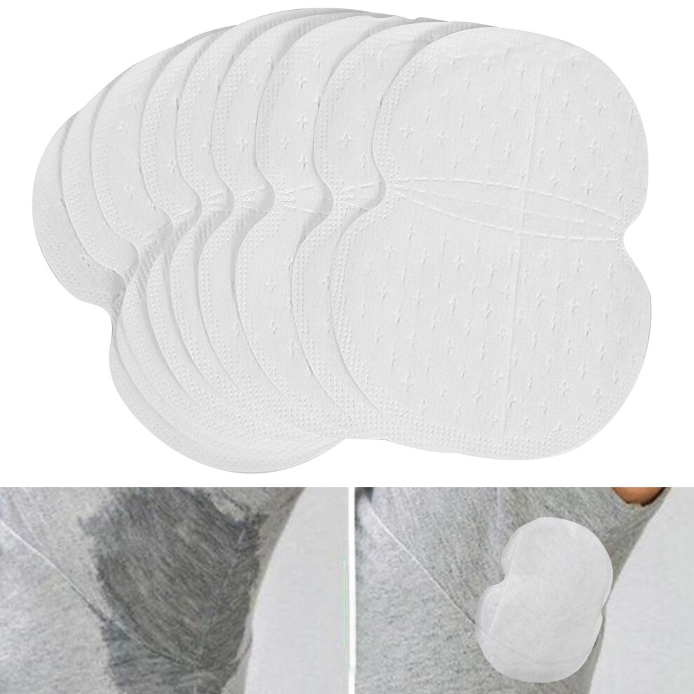Underarm Sweat Pads 100 Pack  Disposable Breathable Armpit Pads for Clothing Protection