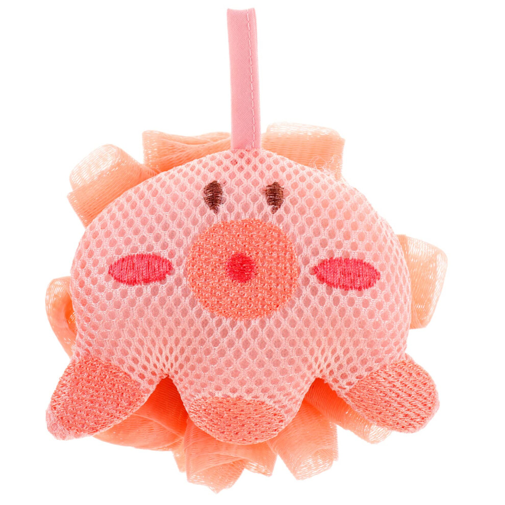Cartoon Octopus Bath Sponge for Kids Soft Exfoliating Body Scrubber Gentle Skin Cleaning Shower Puff
