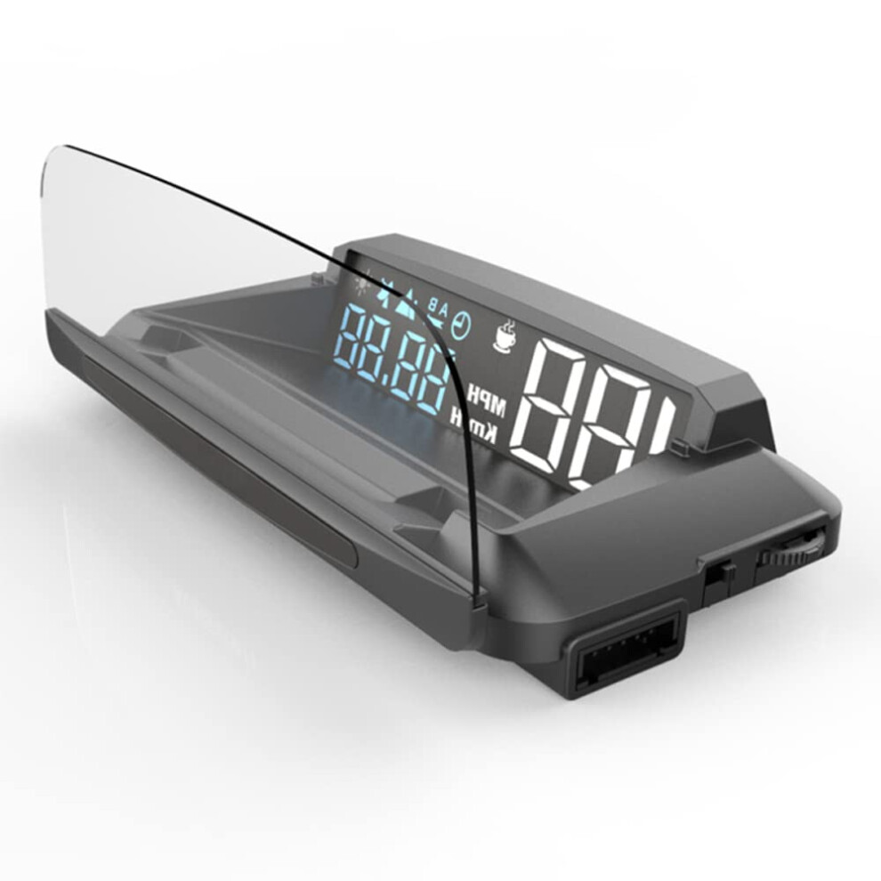 Car Head Up Display Gps Speedometer With 3D Hud Projection, Overspeed And Fatigue Alerts, Universal 9455672032537
