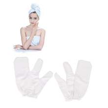 Exfoliating Bath Mitt with Silk for Gentle Dead Skin Removal and Smooth Skin Spa Use