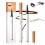 Waterproof Eyebrow Pencil Light Brown with 4 Fork Tip, LongLasting 3D Microblading Brow Pen 1