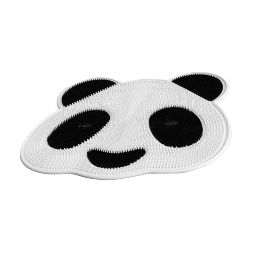 Cartoon Panda Foot and Back Shower Scrubber Mat for Gentle Skin Exfoliation and Daily Care