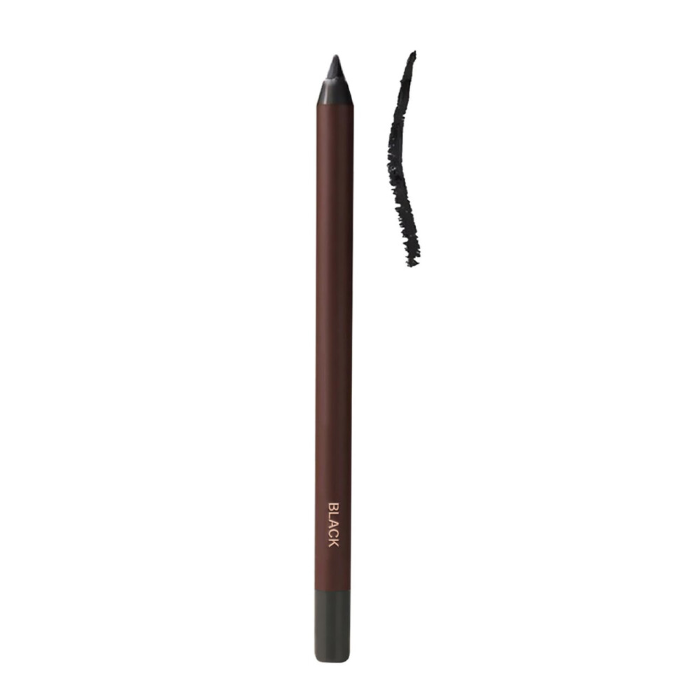 Black Waterproof Eyeliner Pencil 24Hr No Smudge Dualended Sharpenable For All Skin Tones