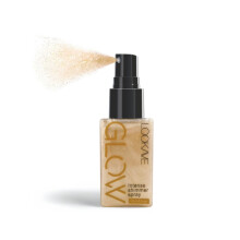Glitter Highlighter Spray Waterproof Shimmer for Face Body Hair Long Lasting Glow Gold Pearl 002