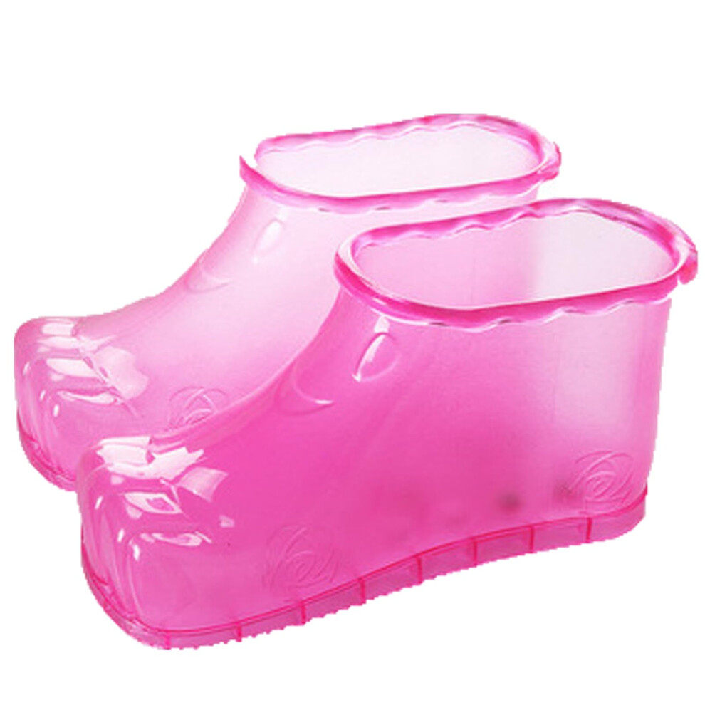 Pink Foot Spa Shoes With Heat Therapy, Ergonomic Portable Foot Soaker For Home Travel Relaxation