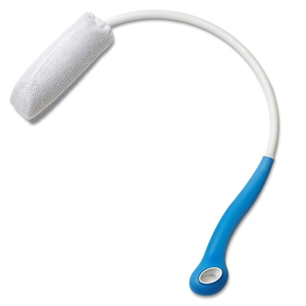 Back Scrubber with Long Handle for Shower, Ergonomic NonSlip Grip, Removable Washable Sponge
