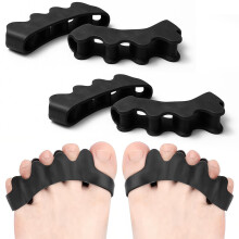 Toe Separators for Foot Pain Relief, Bunion Corrector and Toe Spacers for Natural Toe Alignment, 2PCS
