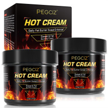 Hot Sweat Cream 2 Pack Belly Fat Burner for Weight Loss Cellulite Reduction and Skin Firming