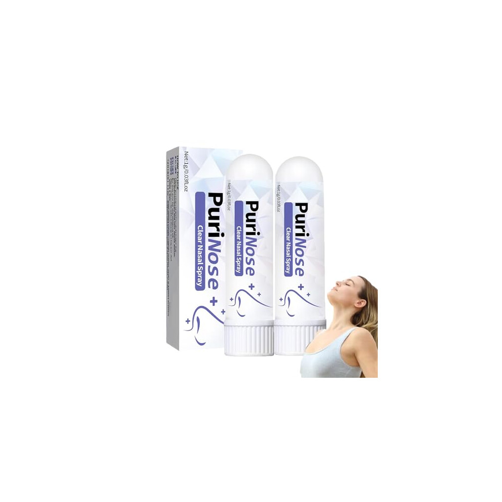 Herbal Nasal Inhaler 2pcs Natural Plant Formula Breathing Relief Stick for Clear Airway Support