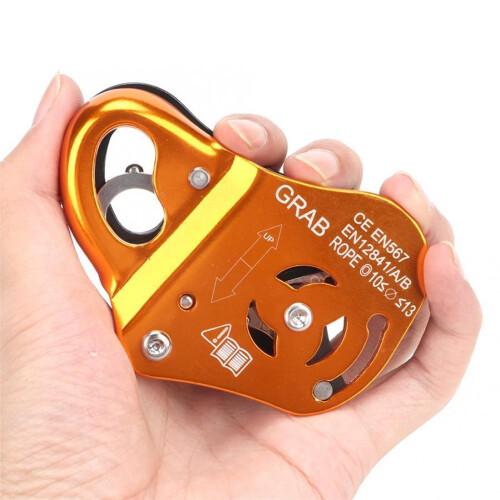 Climbing Rope Grab with Automatic Fall Lock and Rope Protector for Outdoor Safety 2