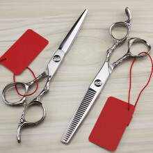 6 Inch Professional Hair Cutting Scissors with Precision Steel Blades for Barber Salon Styling