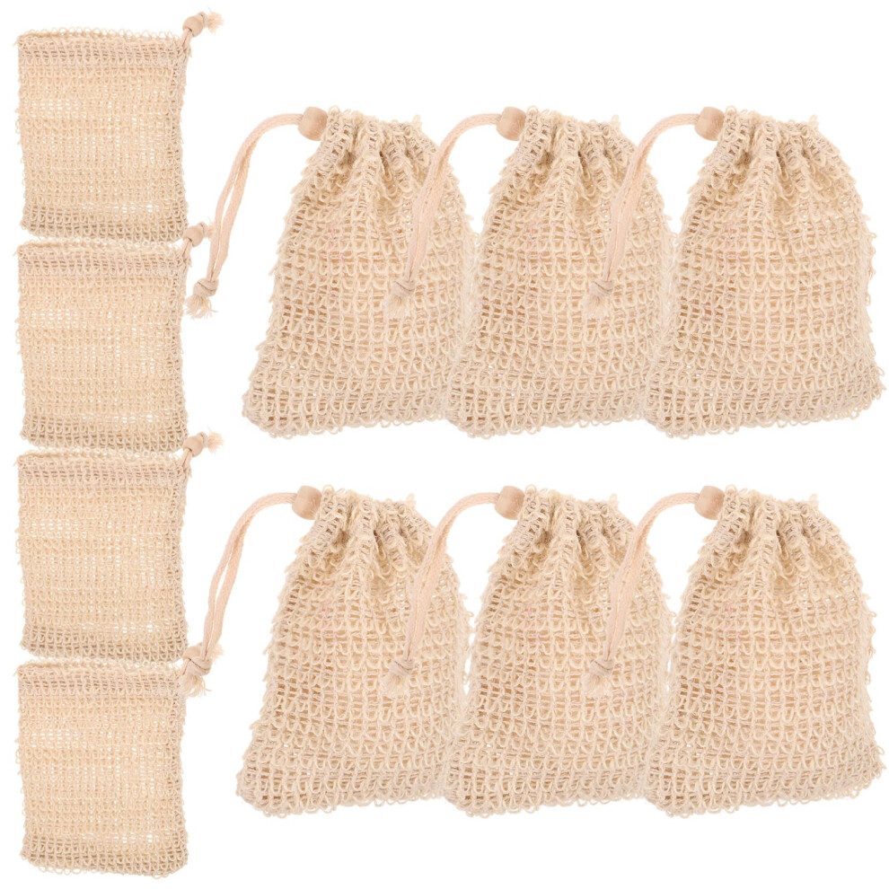 Soap Saver Bag 10pcs Cotton Mesh Pouches for Rich Lather and Gentle Skin Exfoliation