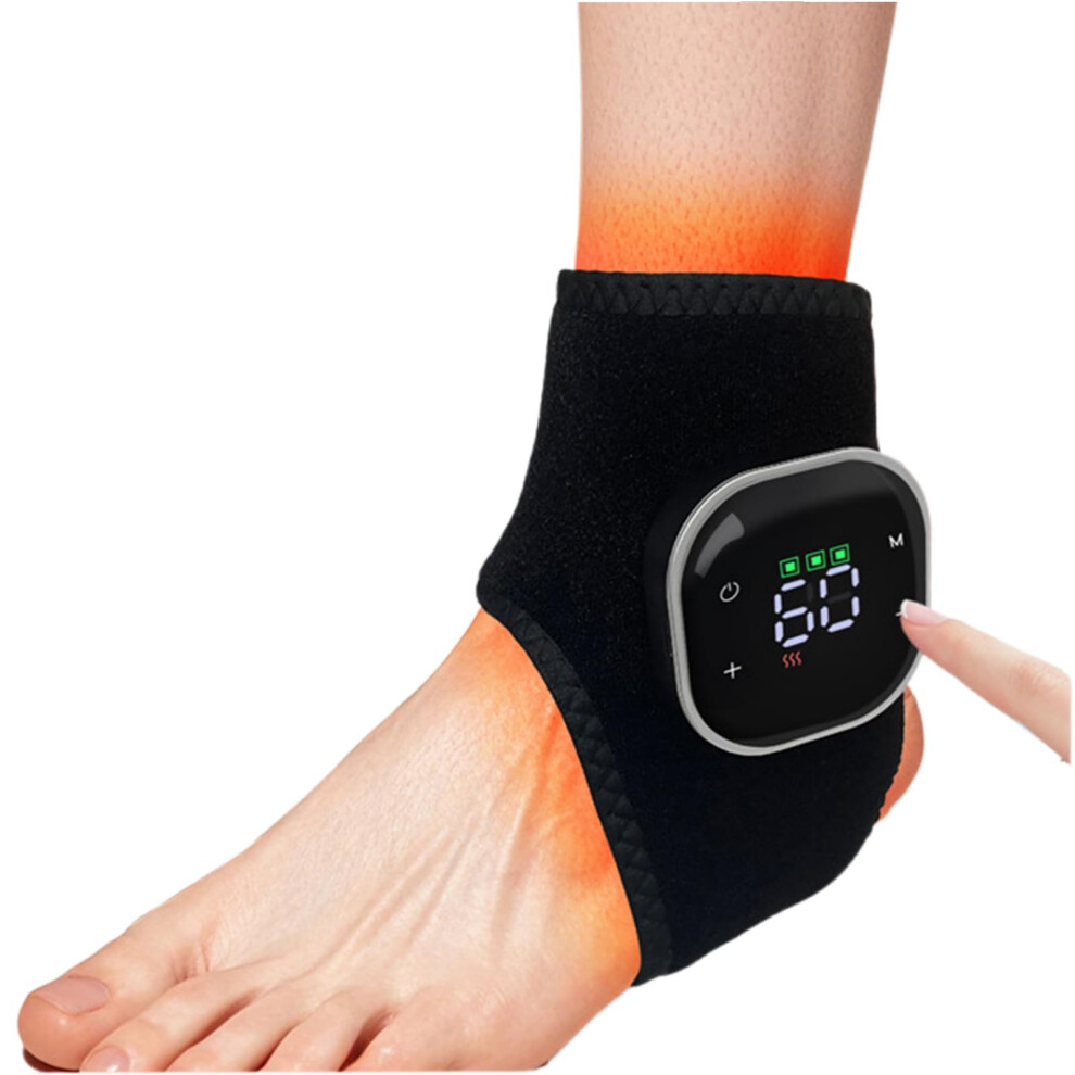 Cordless Foot and Ankle Massager with Heat, Triple Therapy, 5 Levels, Rechargeable for Home Office