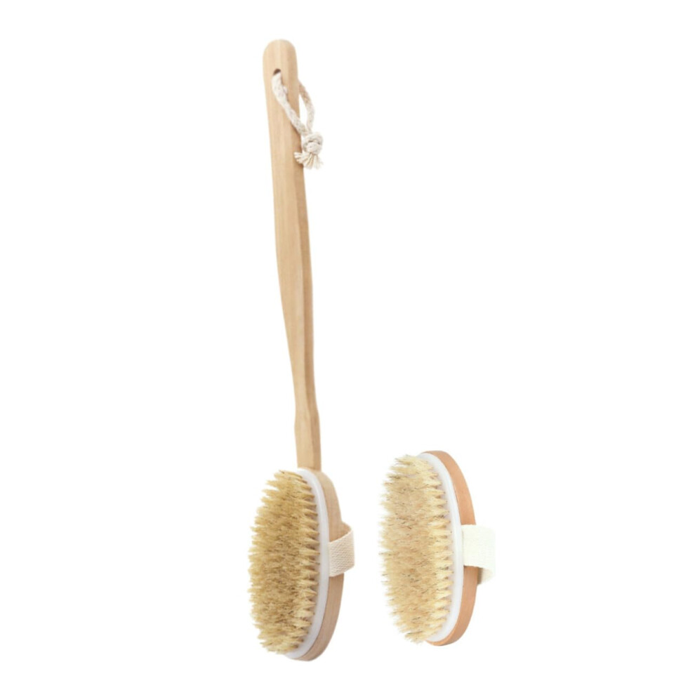 Bath Back Scrubber and Shower Body Brush Set for Exfoliating and Back Cleaning with Hanging Rope
